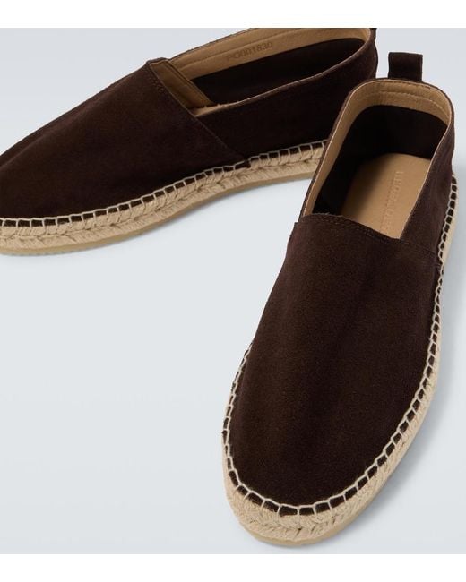Frescobol Carioca Brown Helio Suede Espadrilles for men