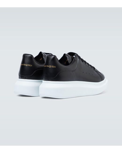alexander mcqueen runway leather platform trainers