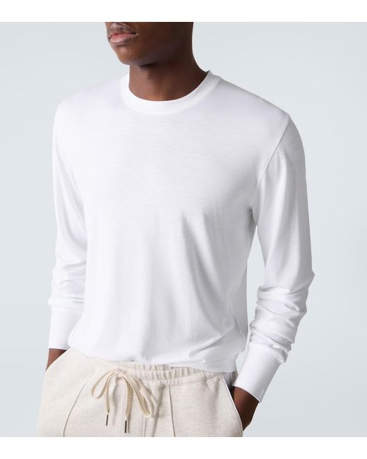 Tom Ford White Jersey T-Shirt for men