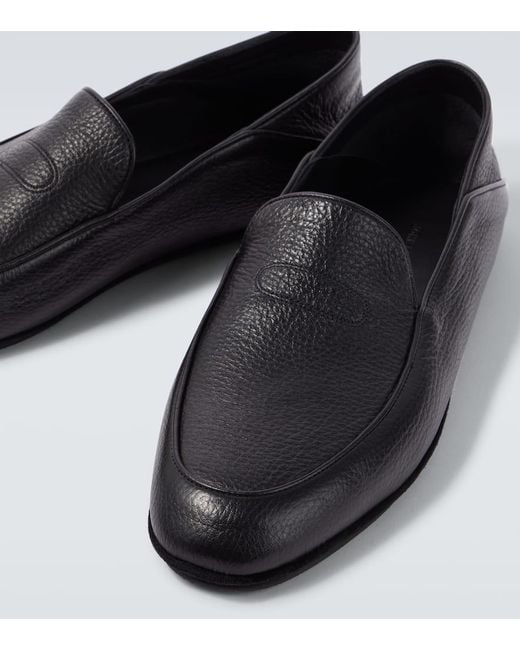 John Lobb Loafers Tyne Aus Leder in Black für Herren