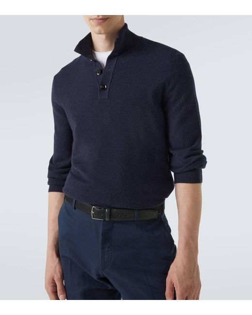 Jersey De Cachemir Brioni de hombre de color Blue