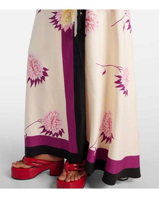 LaDoubleJ Pink Floral Wrap Dress