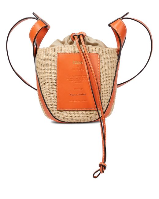 Chloé Orange Small Bucket Bag