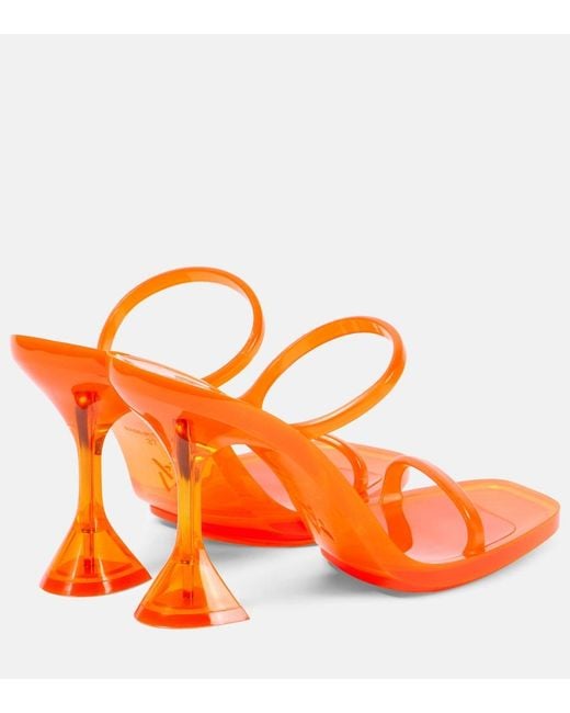 AMINA MUADDI Orange Brito 95 Pvc Sandals