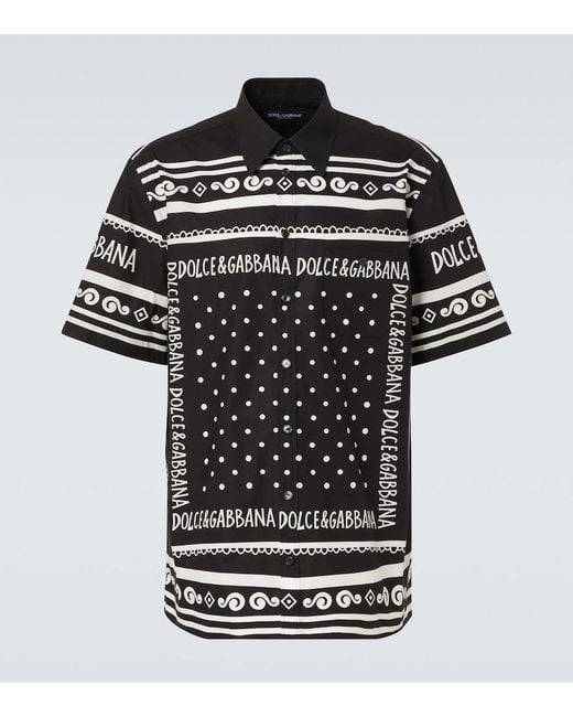 Dolce & Gabbana Black Camicia Shirt for men
