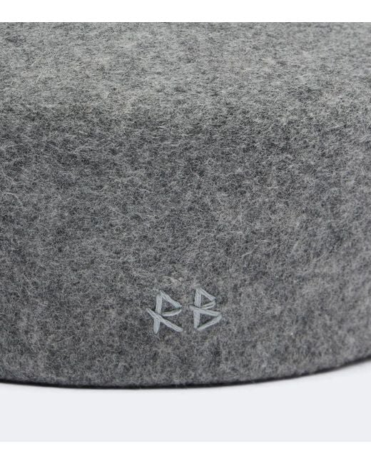 Ruslan Baginskiy Gray Wool Felt Hat
