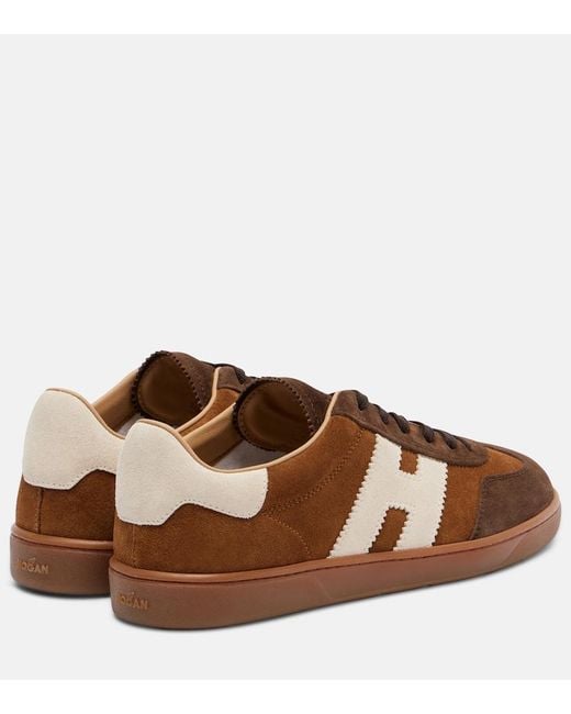 Hogan Brown Cool Suede Sneakers