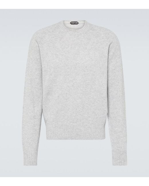 Tom Ford White Cashmere Sweater for men