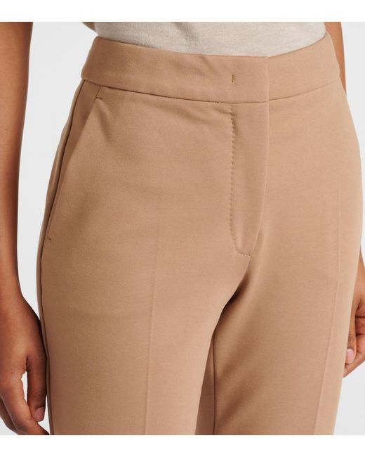 Max Mara Natural Pegno Jersey Slim Pants
