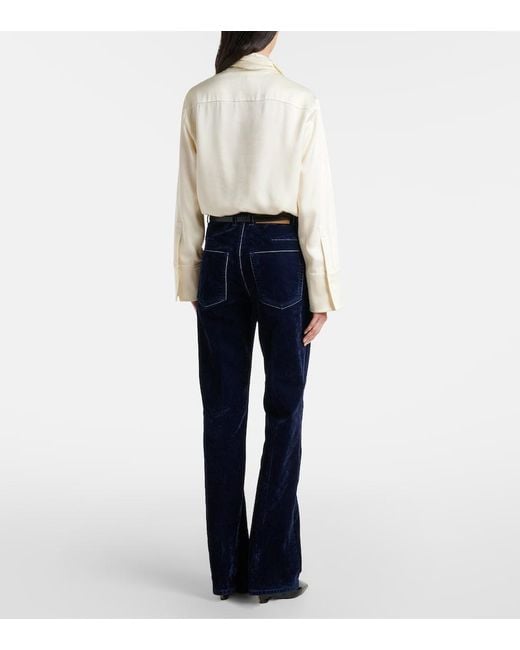 Ferragamo Blue Straight Jeans