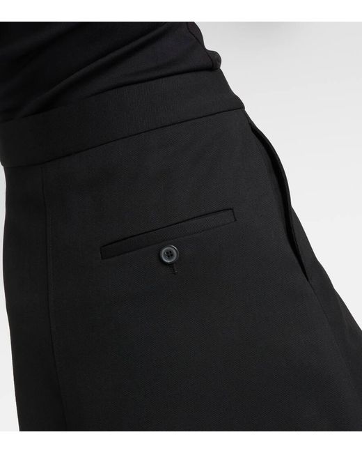 Wardrobe NYC Black Virgin Wool Midi Skirt