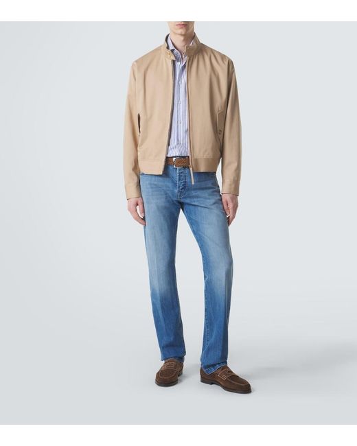 Kiton Blue Slim Jeans for men