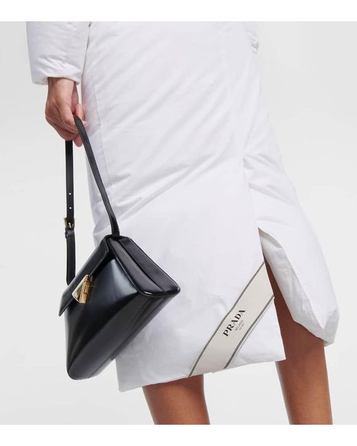 Prada White Padded Cotton Pencil Skirt