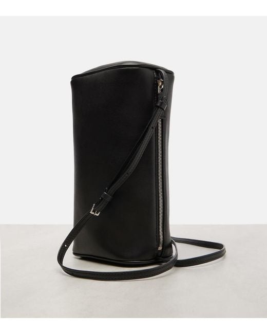 The Row Black '90S Leather Crossbody Bag