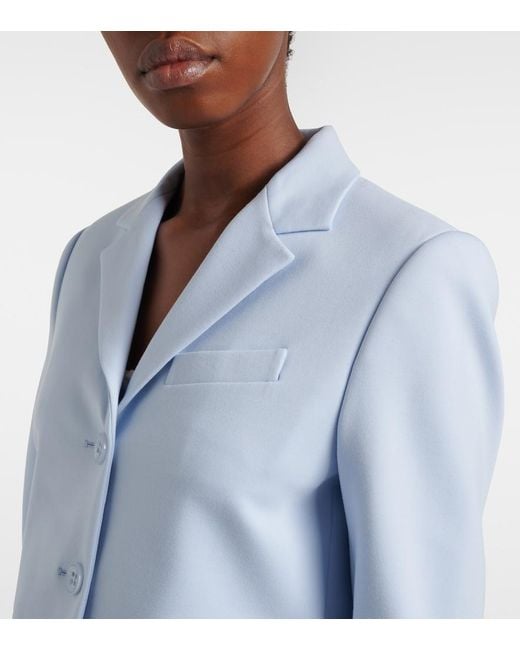 Dorothee Schumacher Blue Emotional Essence Cropped Blazer