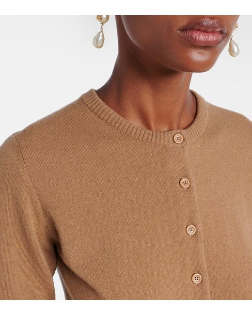 Dolce & Gabbana Brown Cardigan Aus Kaschmir