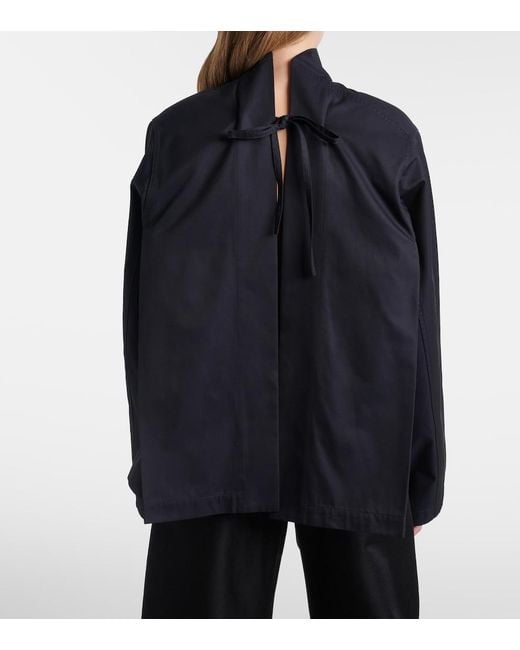 Alaïa Black Reversible Cotton Gabardine Jacket