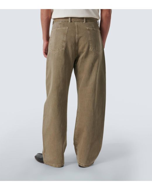 Lemaire Natural Twisted Denim Straight Pants for men