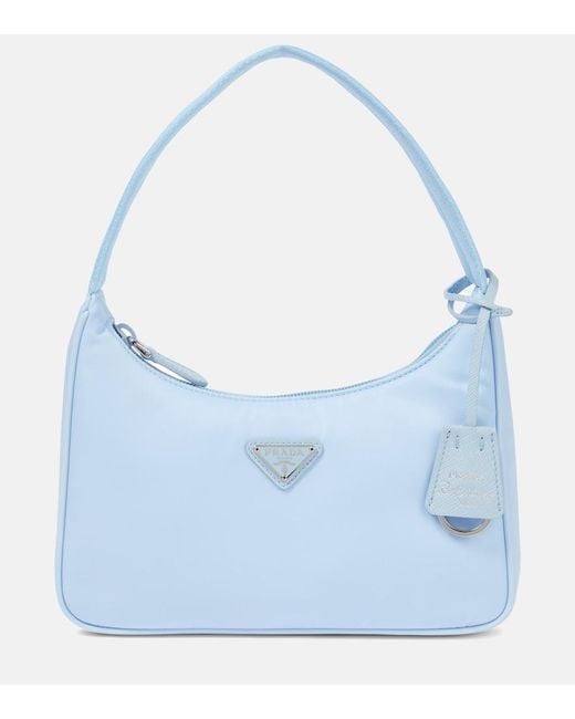 Borsa A Spalla Re-Edition Mini di Prada in Blue