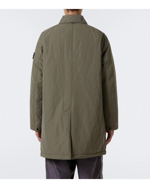Stone Island Green Compass Car Coat for men