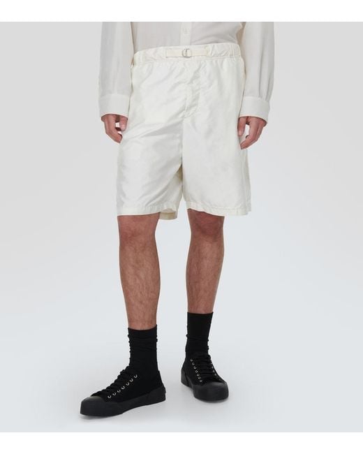 Jil Sander White Technical Shorts for men