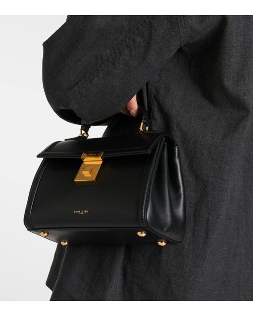 DeMellier London Black Paris Leather Shoulder Bag