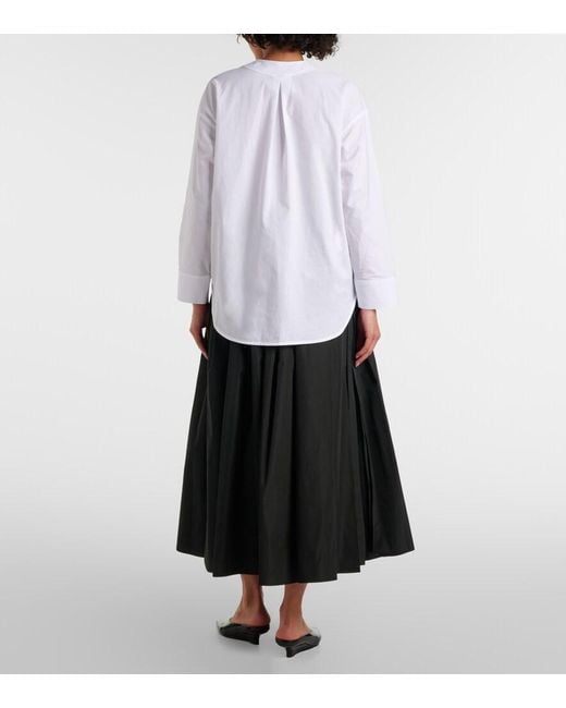 Top Yole De Algodon Max Mara de color White
