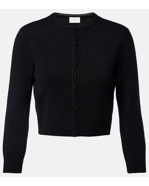 Saint Laurent Black Wool Cardigan