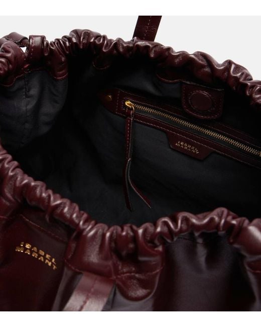 Isabel Marant Black Silven Large Leather Shoulder Bag