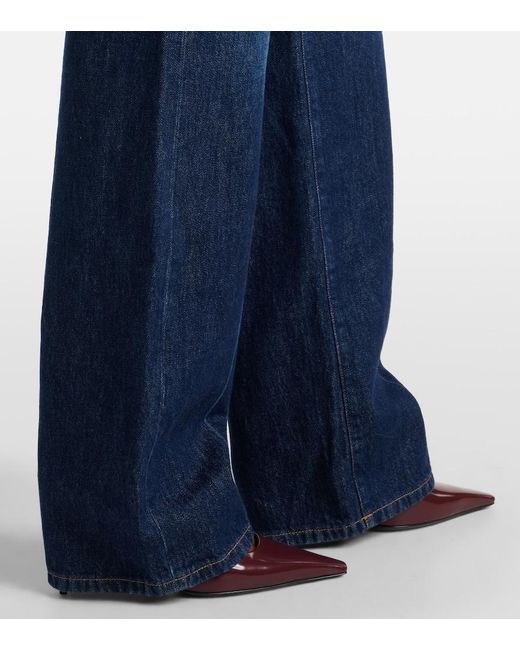 Dolce & Gabbana Blue Mid-Rise Flared Jeans