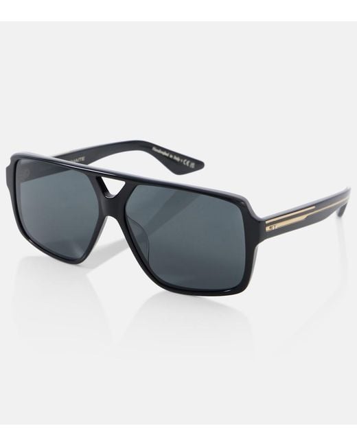 Khaite Blue Aviator Sunglasses