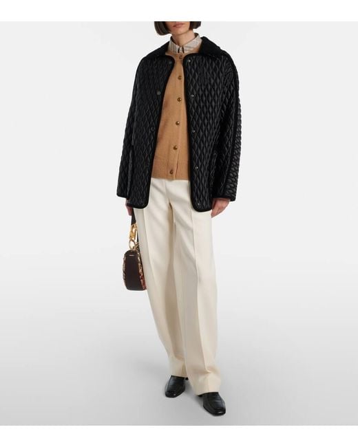 Burberry Brown Ekd Cashmere-Blend Cardigan