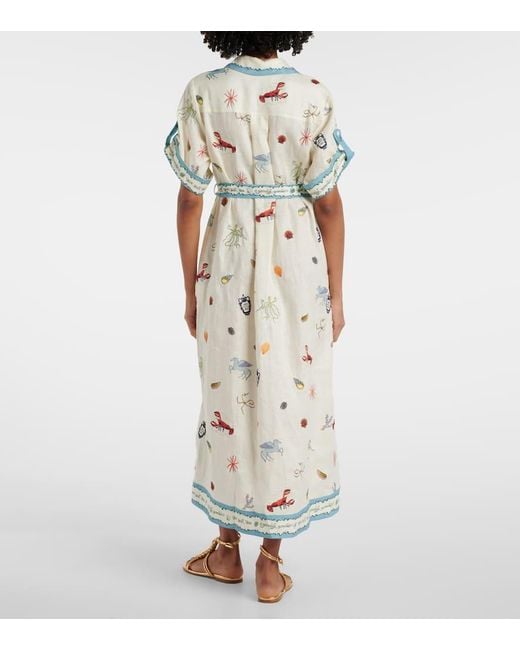 Abito Chemisier Sandy di ALÉMAIS in White