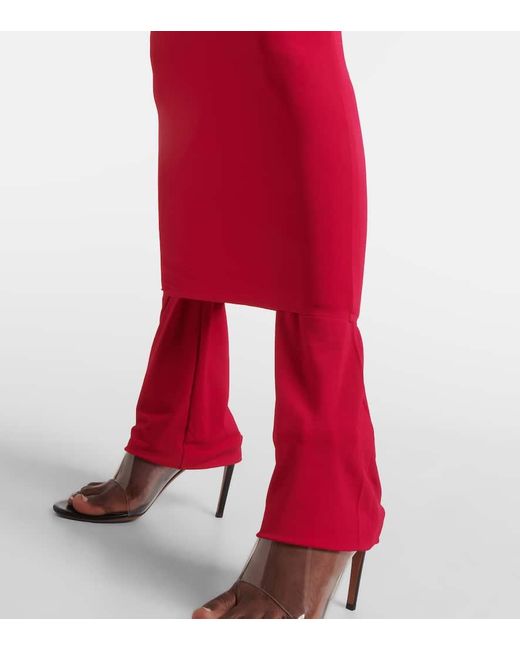 Alaïa Pink High-Rise-Hose Aus Jersey