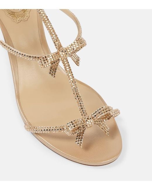 Sandales Caterina 80 A Ornements Rene Caovilla en coloris Metallic