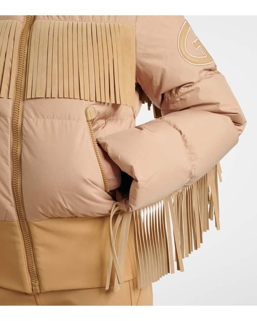 Goldbergh Natural Marna Fringed Down Ski Jacket