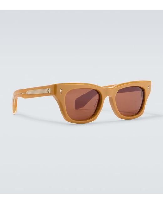 Jacques Marie Mage Brown Dealan 53 Square Sunglasses for men