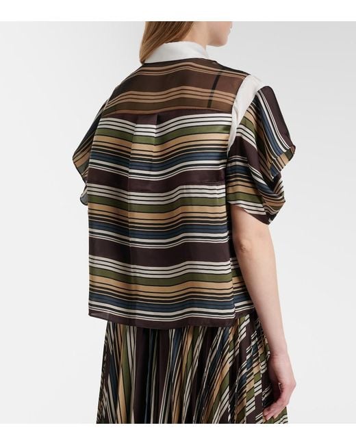 Sacai Multicolor Striped Top