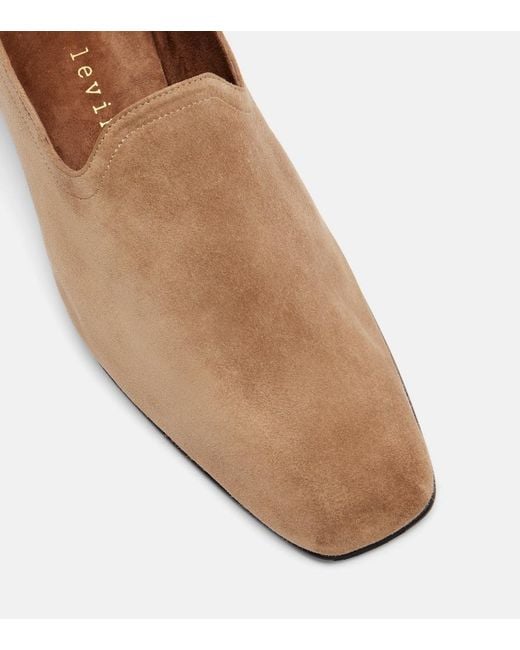 Herbert Levine Brown Soft Touch Suede Loafers