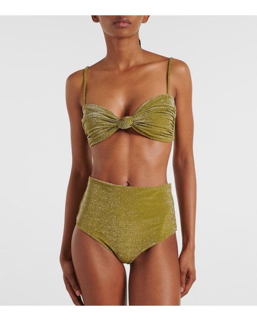 Johanna Ortiz Green De La Selva High-Rise Bikini Bottom