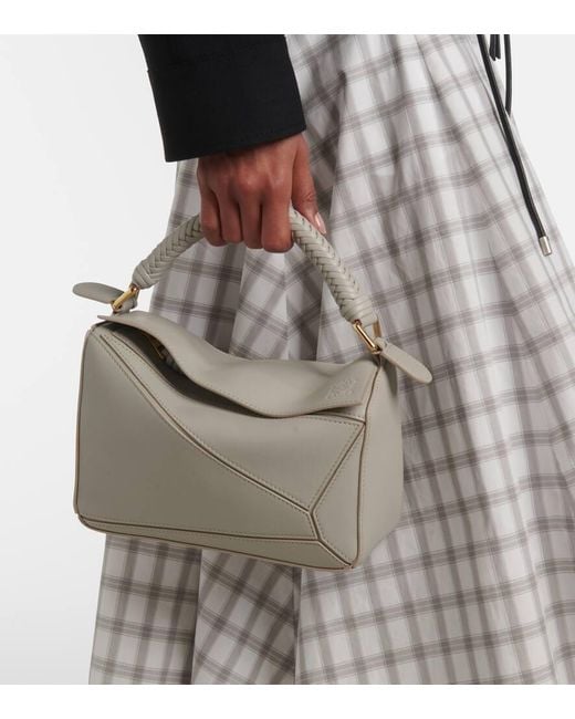 Borsa A Spalla Puzzle Small di Loewe in White