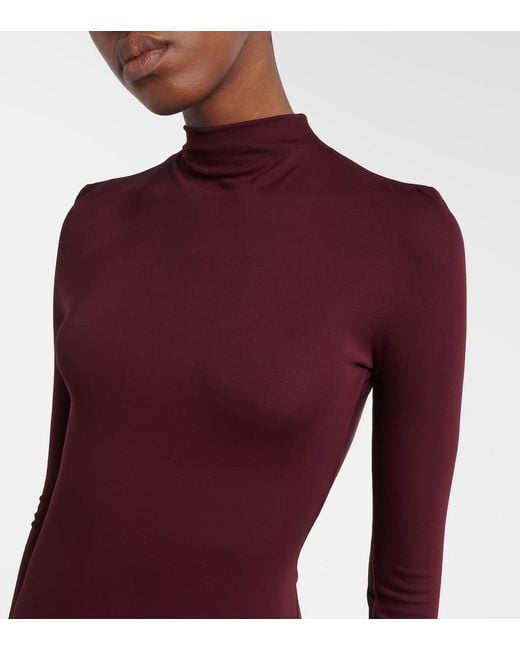 Alaïa Purple Jersey Gown