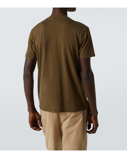 Tom Ford Green Jersey T-Shirt for men
