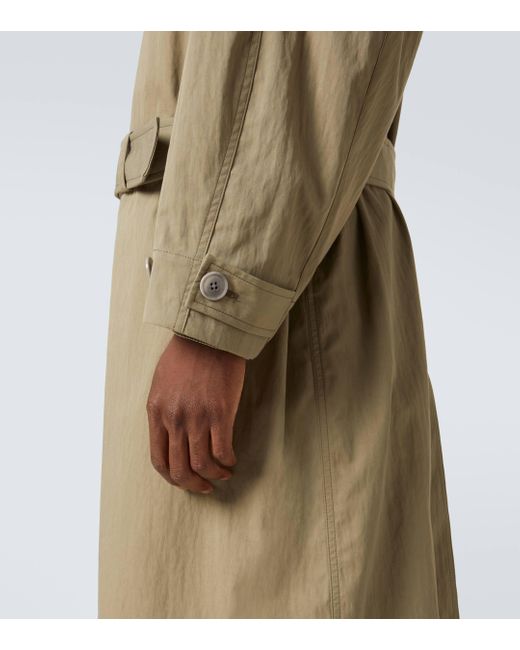 Lemaire Natural Tibetan Cotton-blend Trench Coat for men