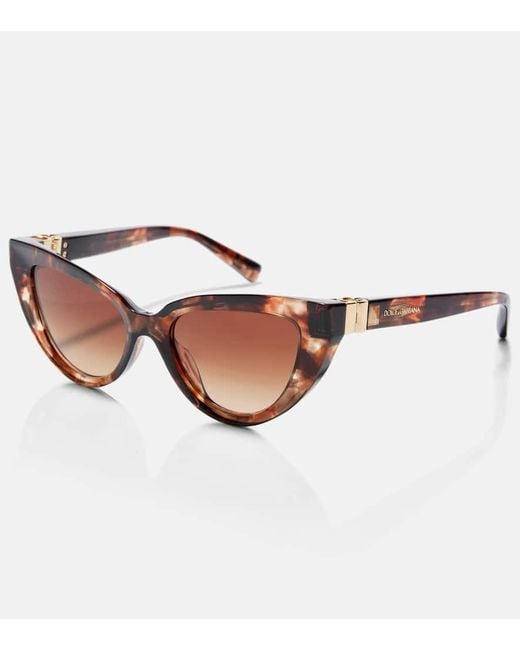 Dolce & Gabbana Brown Dg Cat-Eye Sunglasses