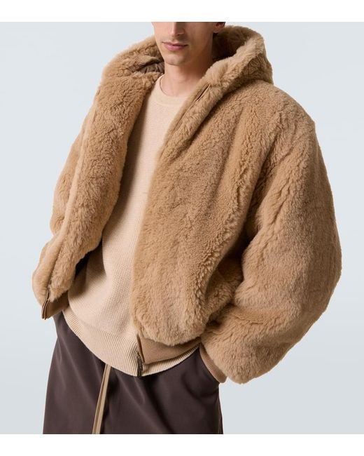 Fear Of God Natural Alpaca And Cotton Teddy Bomber Jacket for men