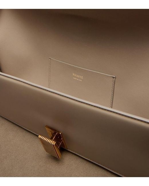 Khaite Natural Blake Leather Clutch