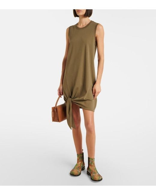 J.W. Anderson Green Cotton Jersey Minidress