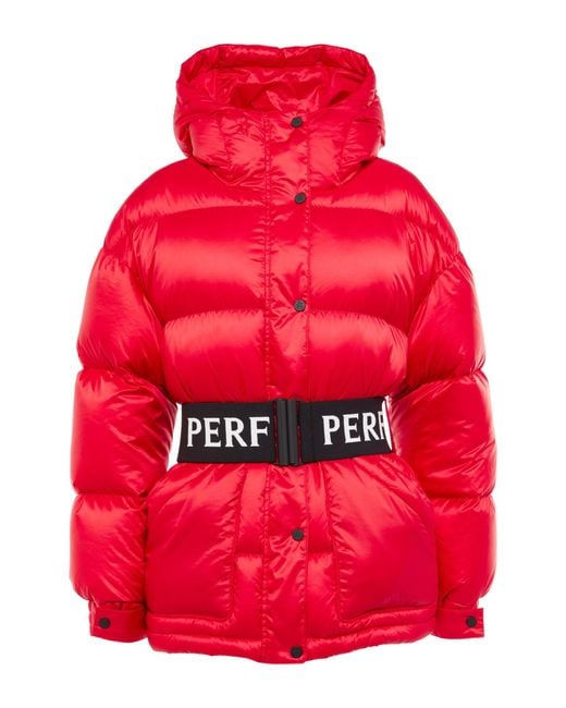 Perfect Moment Oversized Parka Ii Down Ski Jacket in Red | Lyst