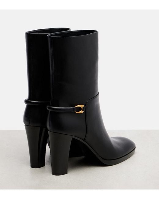 Saint Laurent Black Sulpice Ankle Boots 80